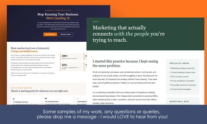 write SEO website copy for coaches, consultants and course creators