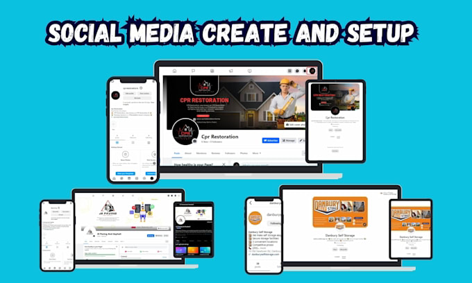 setup social media accounts facebook page set up instagram