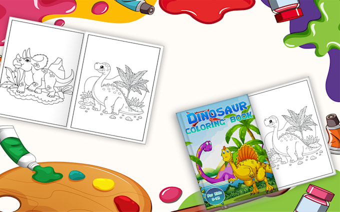 draw unique coloring book pages for kids
