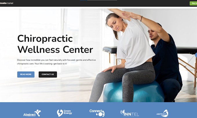 create chiropractic logo medical website for chiropractor website