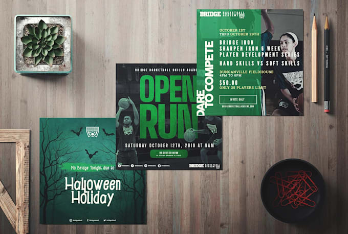 design business and event flyers, postcard, poster, banner