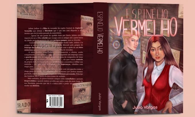 create romance or fantasy illustrated book covers