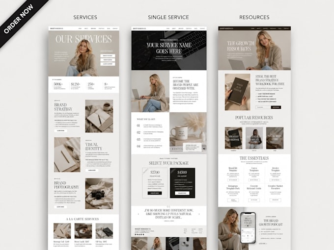 design a custom wordpress, shopify or react business website