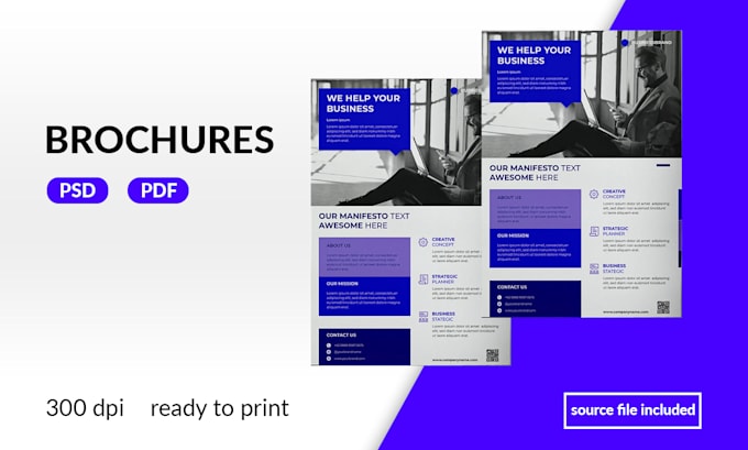 design professional brochures and product catalogs