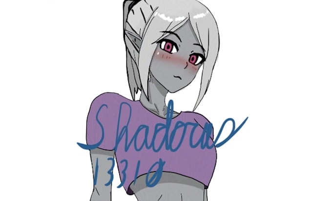 draw an anime character digitally