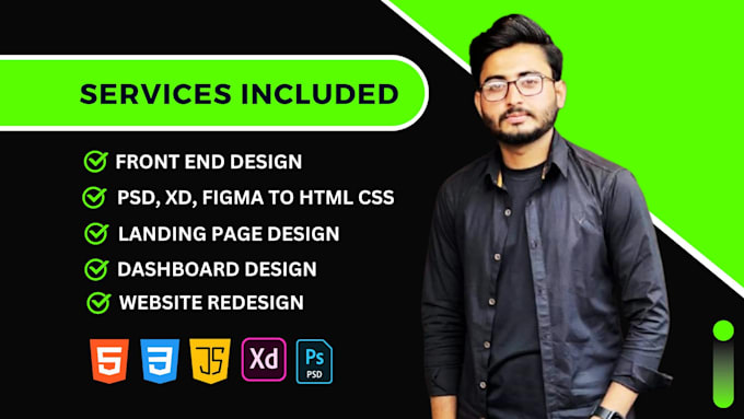 convert psd to html,figma to html css,xd to html,boostrap website design