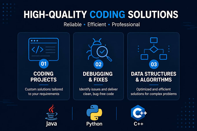 do java, python and cpp programming projects and tasks