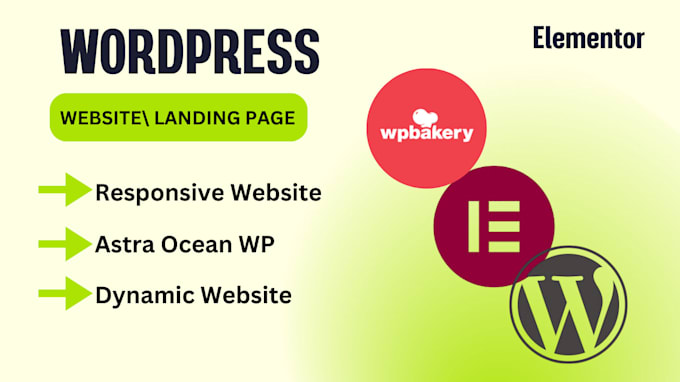 design wordpress using astra oceanwp avada divi elementor wpbakery