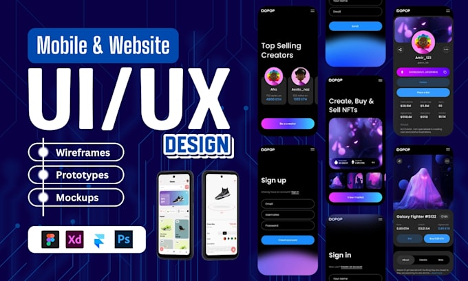 do UI UX design mobile app design mobile app UI design figma website design
