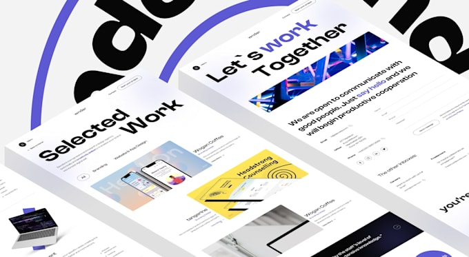 design custom one page website saas product landing page in figma