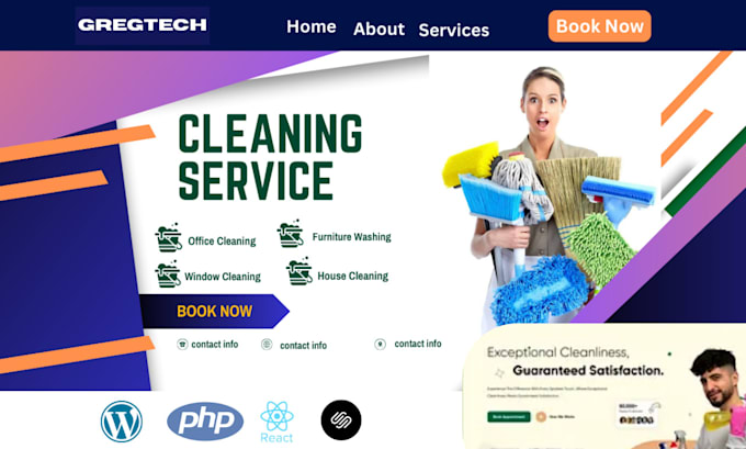 design house cleaning office cleaning drycleaning laundry website