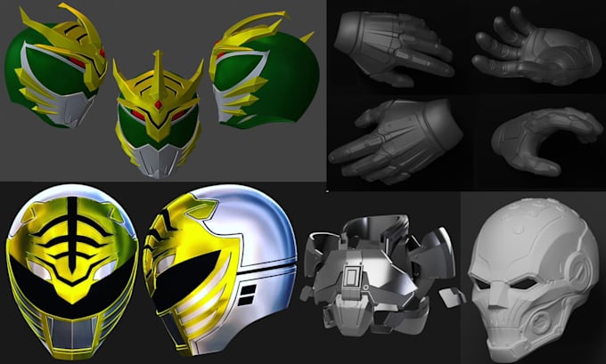 design 3d cosplay model, 3d armor, 3d weapon wearable cosplay prop 3d printing