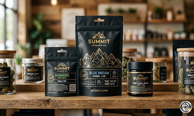 do premium mylar bag design pouch packaging and product label design