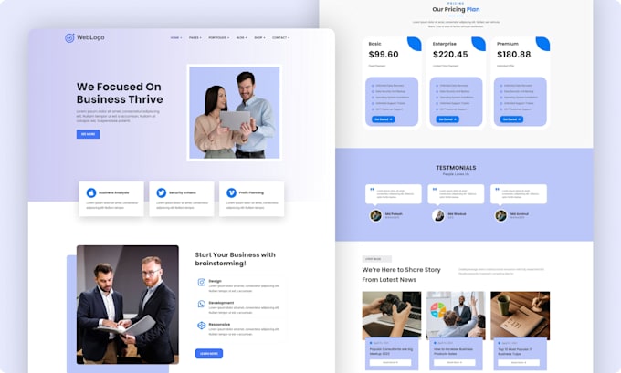 Design or redesign responsive website with html css or figma ui ux by ...
