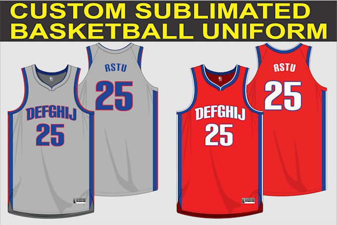 full custom basketball jersey design