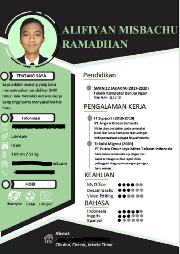 make creative CV and resume design to make you stand out