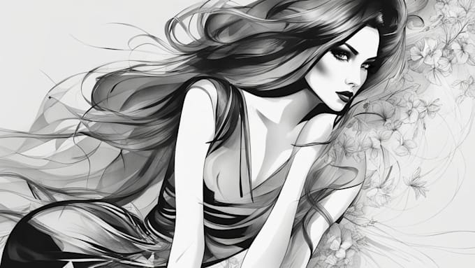 draw a fashion illustration or sketch