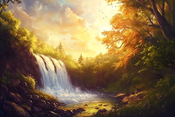 create a background environment concept art illustration