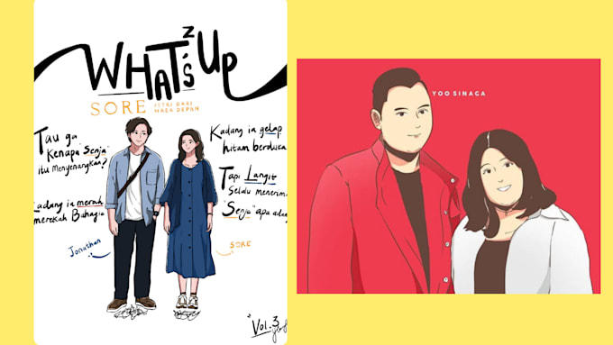 draw cartoon, popart, fanart and original character