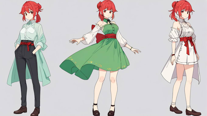 draw you an anime art style characters