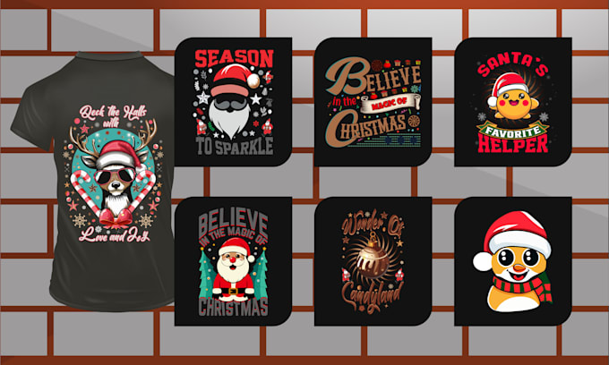 create exclusive christmas custom t shirt design