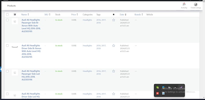 do woocommerce product listing and wordpress product uploading