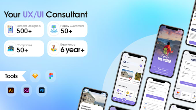 do engaging, user friendly mobile app UI UX design, figma design