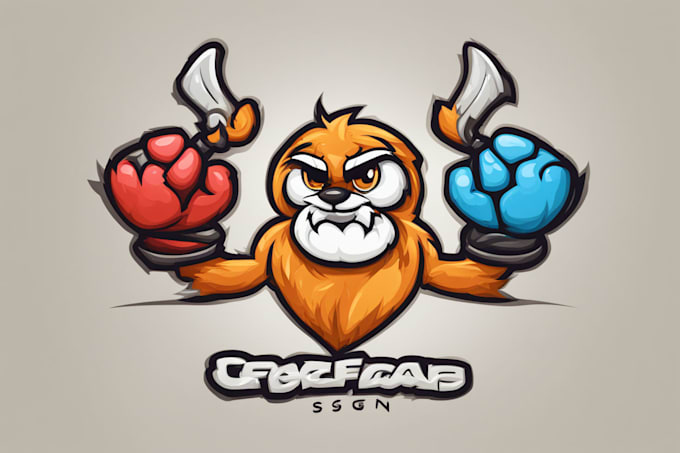 design a unique cartoon mascot logo