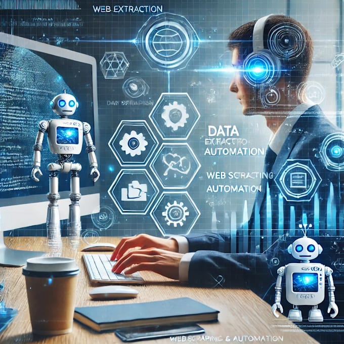 scrape data and develop custom bots for any web task