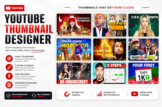 do professional thumbnail designing for you
