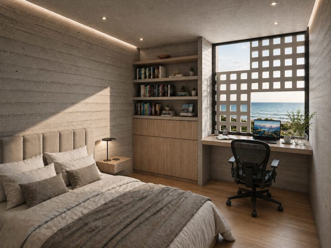3d architectural modeling and rendering, photorealism