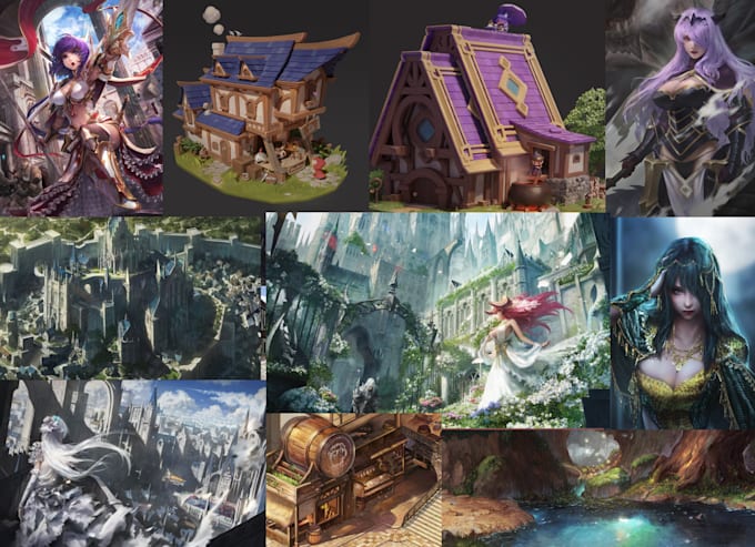 draw character or concept art in professional way