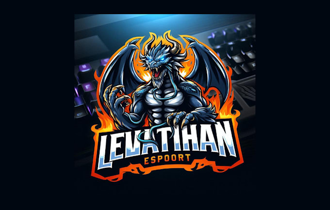do amazing leviathan mascot logo with a new concept
