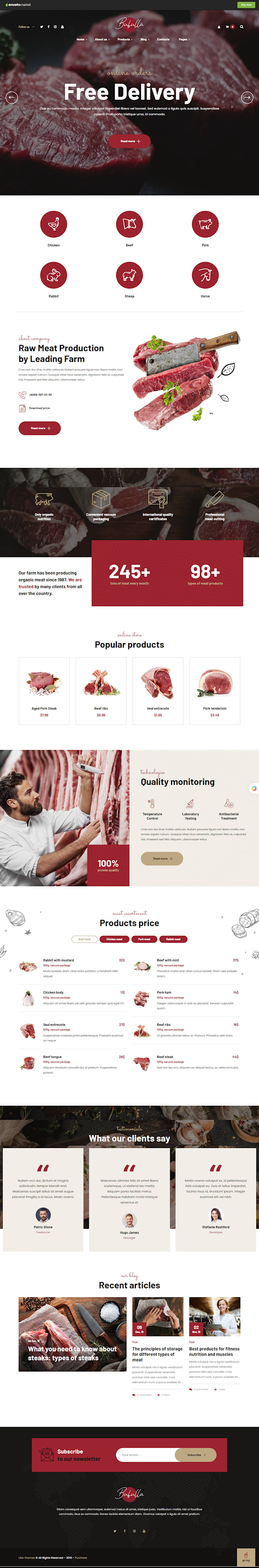 design exceptional butcher shopify seafood store meat website grocery store