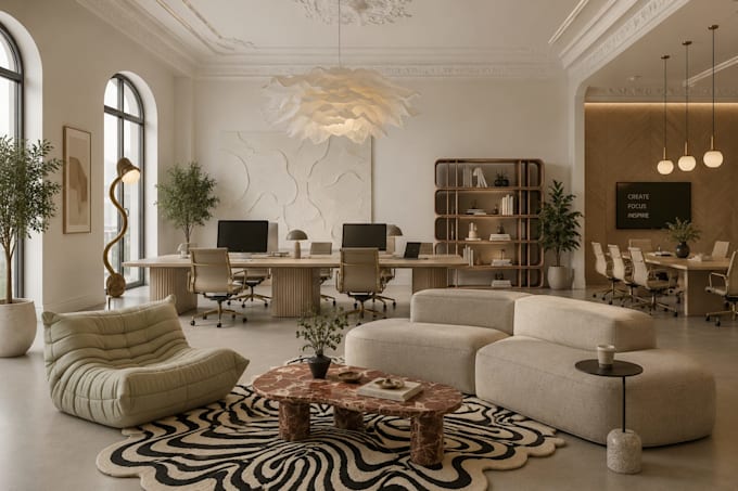 design interiors for retail stores, office, shops, cafe and restaurant