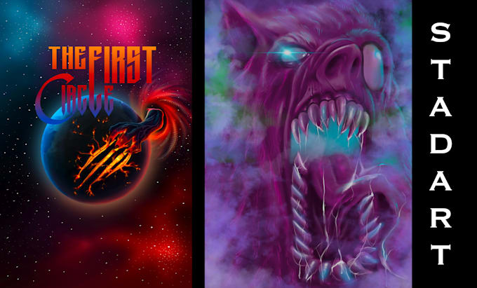 draw posters with digital painting technique