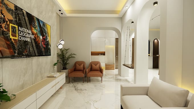 do 3d rendering visualization of residential interiors in d5, enscape or lumion