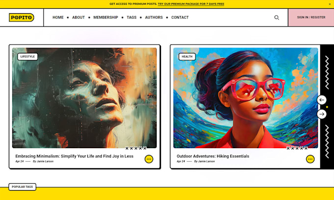 develop a brand new custom ghost cms blog theme