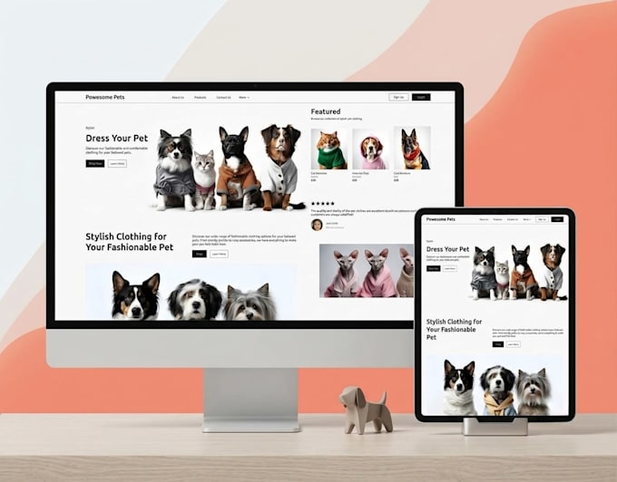design a premium, static website