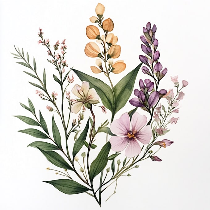 make botanical illustrations of flowers