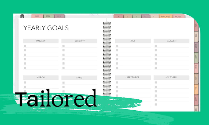 create a hyperlinked digital planner for etsy