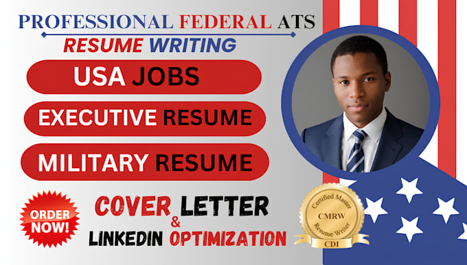 write and optimize federal executive job search resume and cover letter