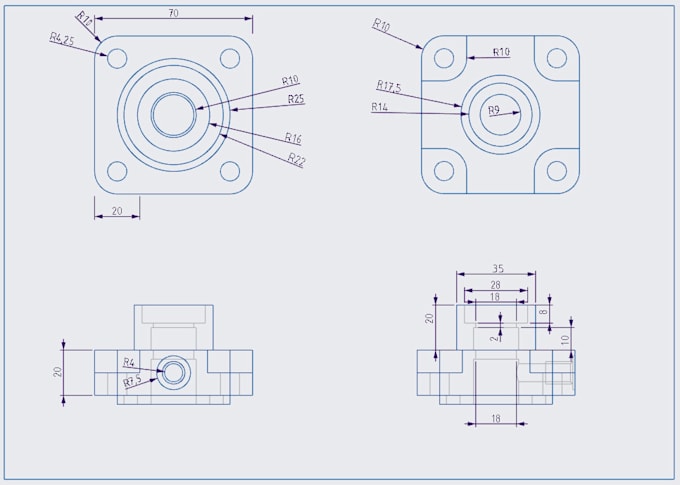 create 2d mechanical drawings in creo