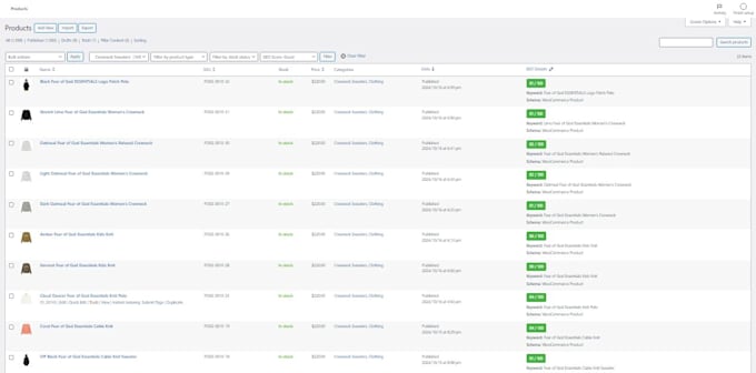 do image seo optimization and woocommerce product listing