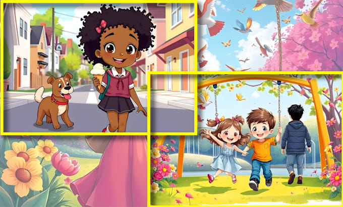 do children book illustrations and cover illustrations