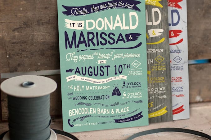 design 2 invitation cards for your special event