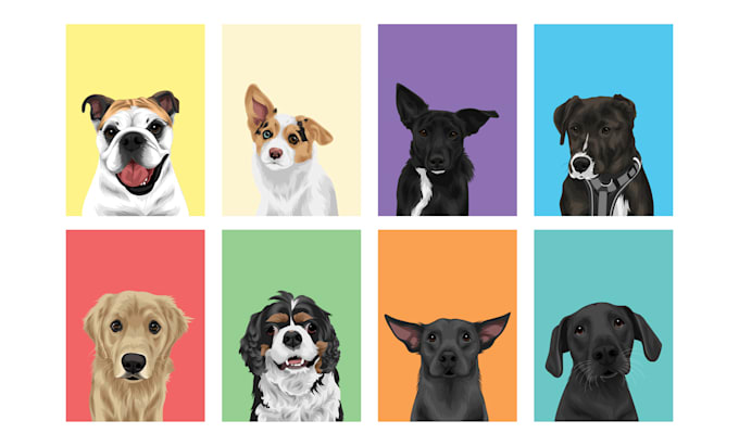 draw your pet into vector portraits