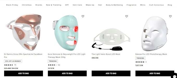 design profitable wellness gadget shopify website, sleep mask shopify store