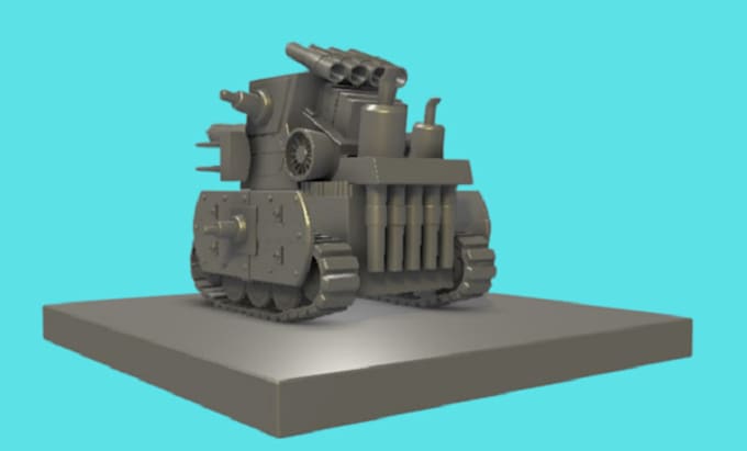make hard surface 3d models, 3d weapon, 3d tanks, assault guns, 3d ship model