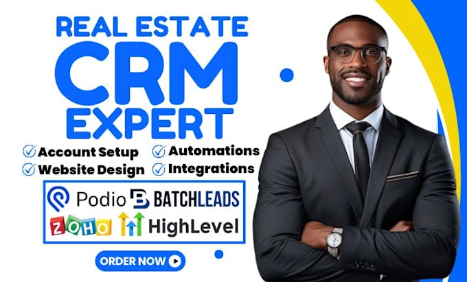 setup podio zoho integration real estate CRM batchleads gohighlevel automation